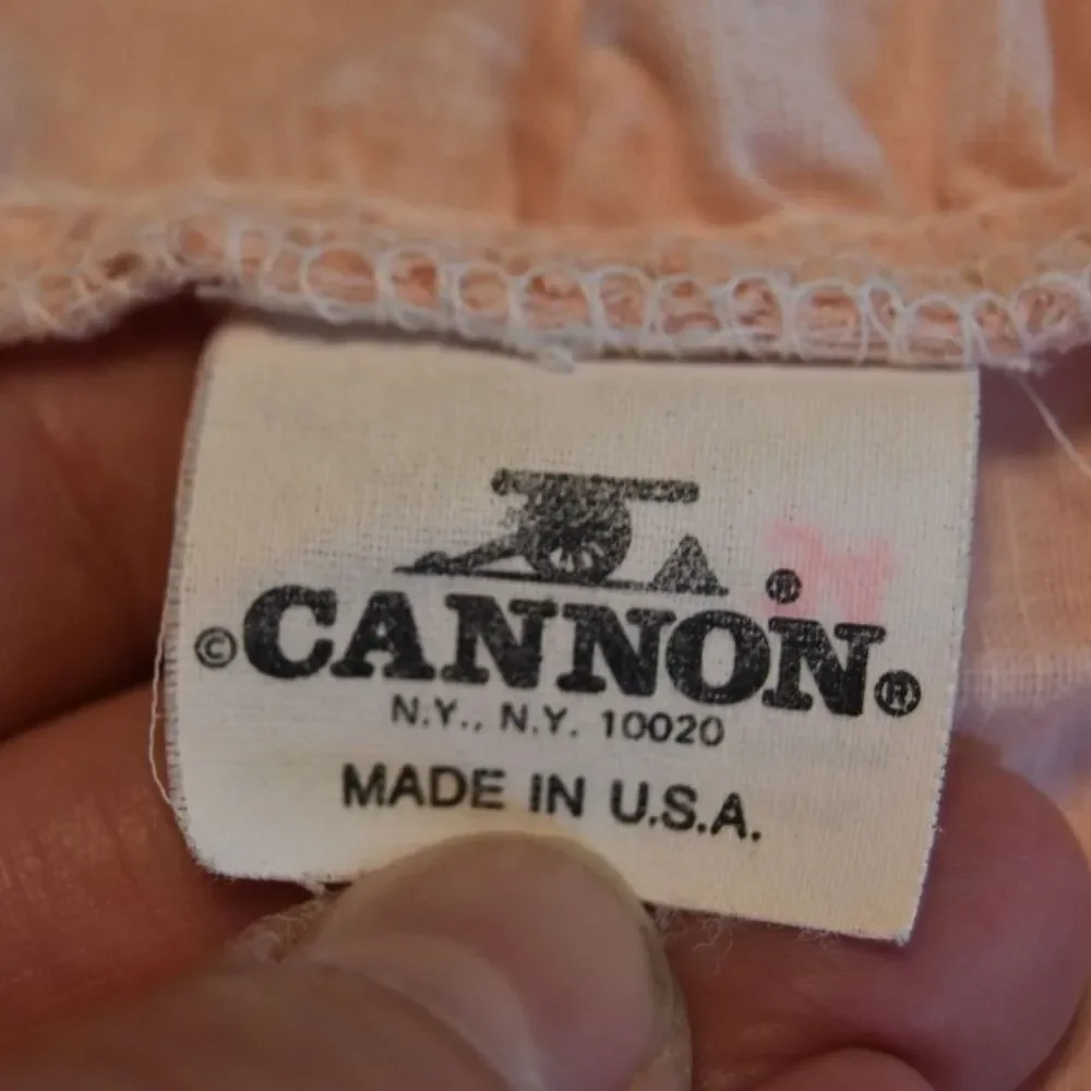 Vintage Peter Rabbit Ruffled Pillow Shams Cannon USA Cottagecore Pink Pair